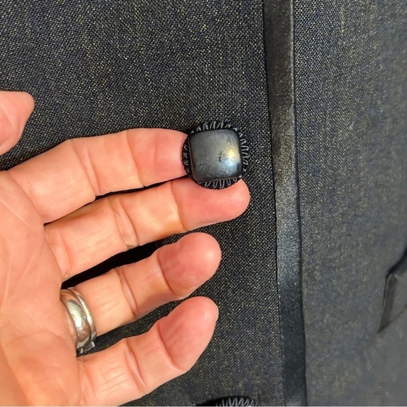 Vintage Bespoke Custom Tailored Dress and Jacket set in Wool and Silk lining - Picture 8 of 16